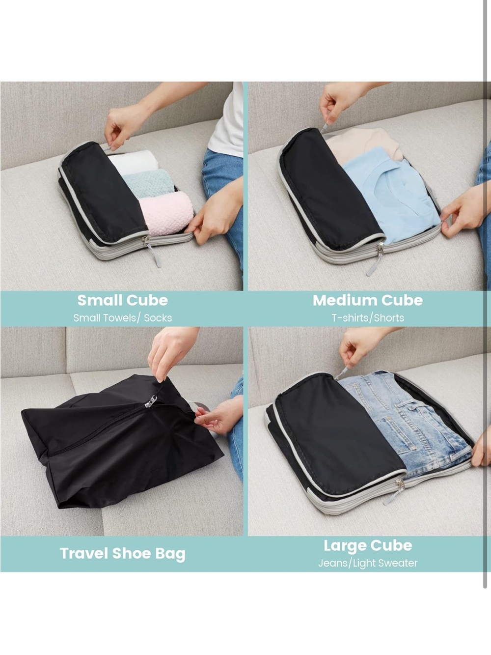Travel Packing Compression Cubes Set - Picture 7 of 7